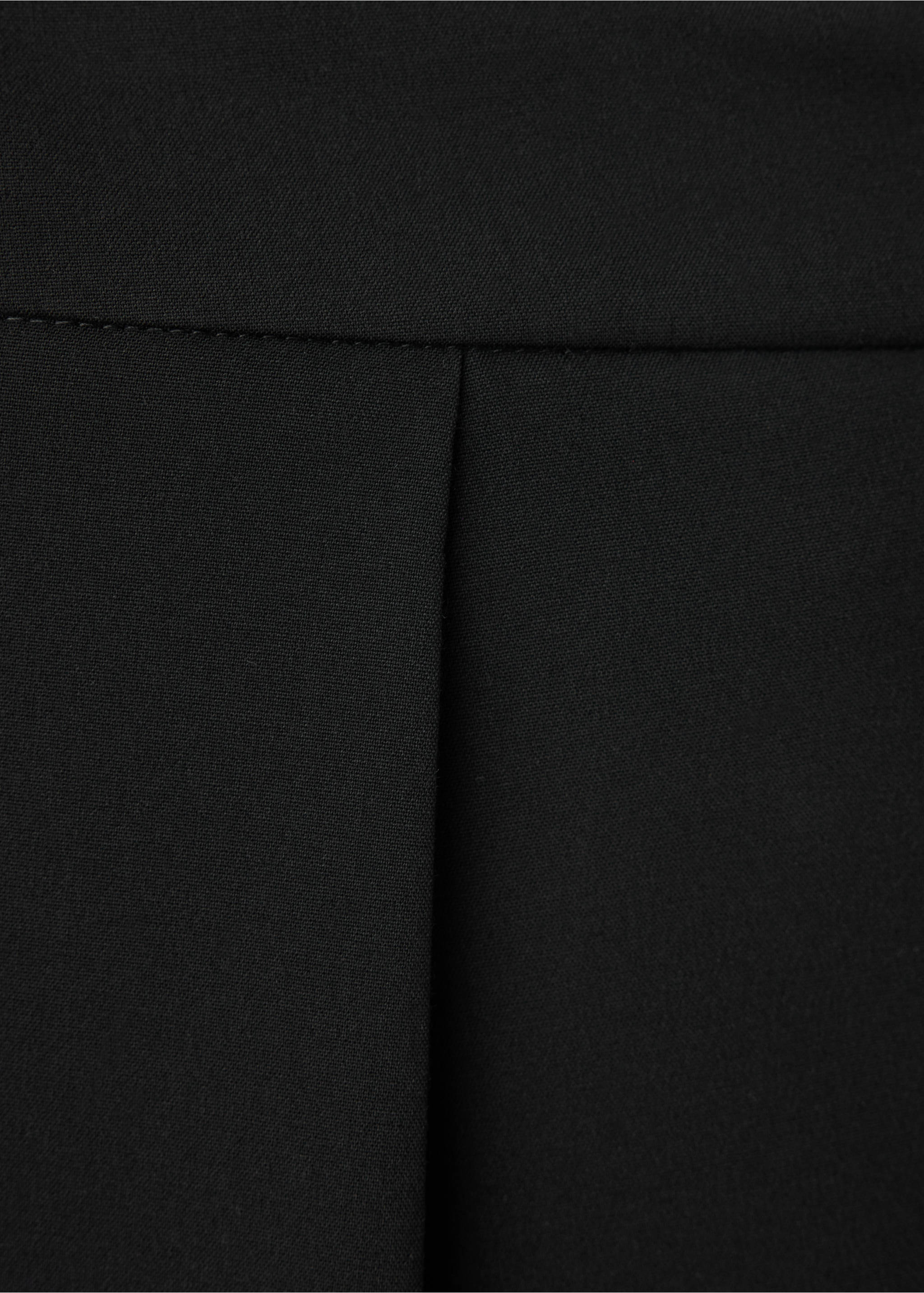 Balloon pleated trousers - Details of the article 8, Black. Ref: 37085992-00.