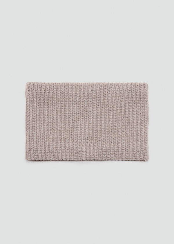 Knitted snood — Sand