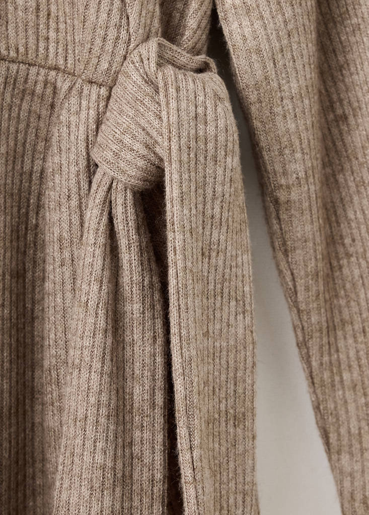 Ribbed dress with bow detail - thumbnail 6