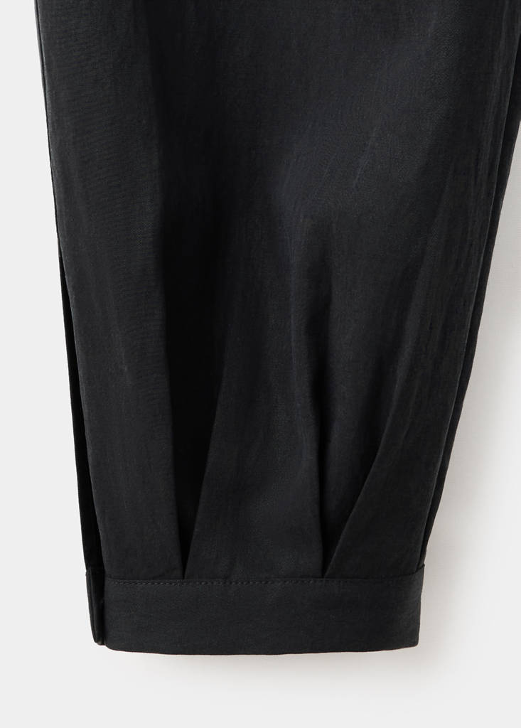 Lyocell harem trousers — Black