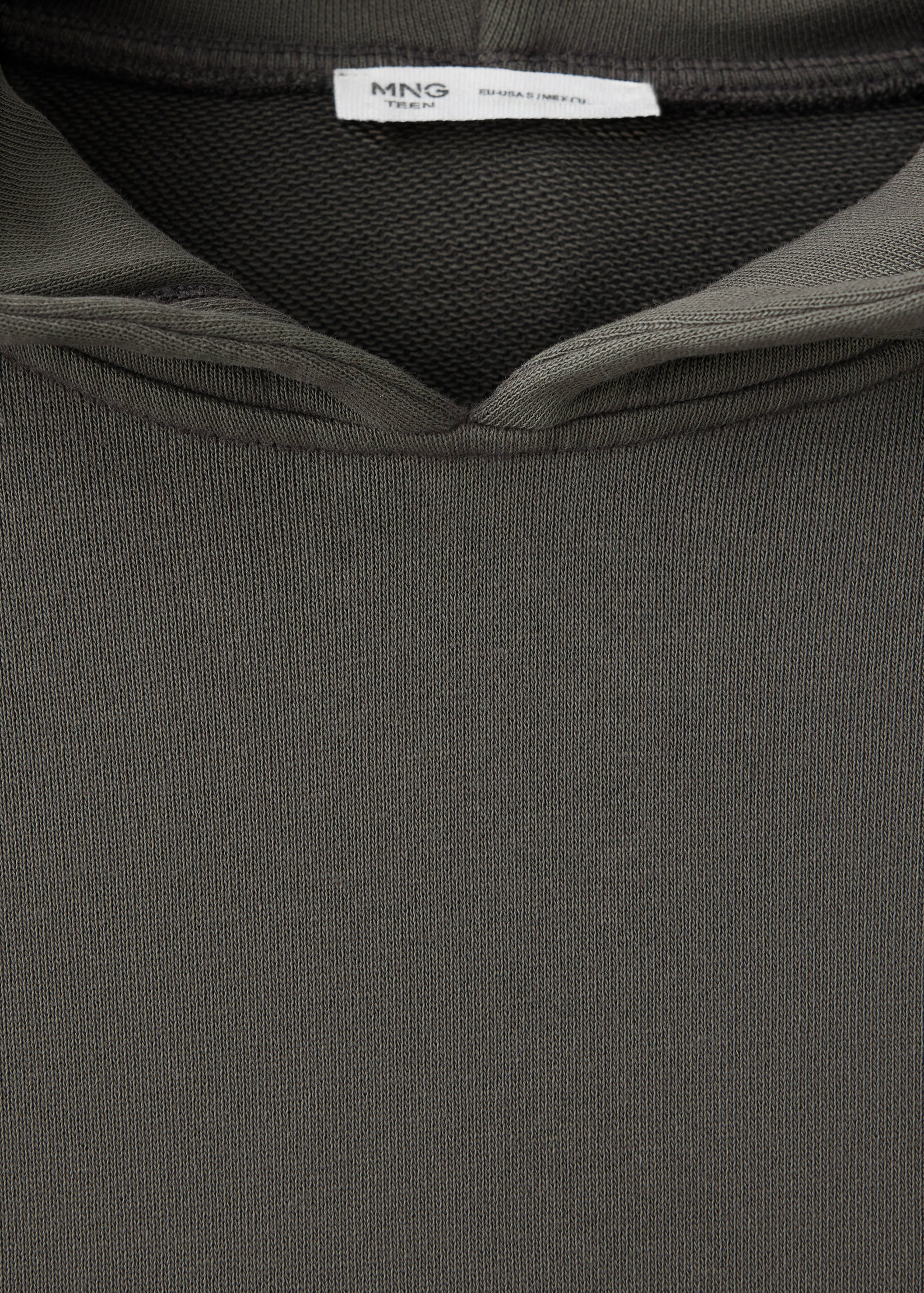 Sweat à capuche en coton effet délavé - Détail de l'article 0