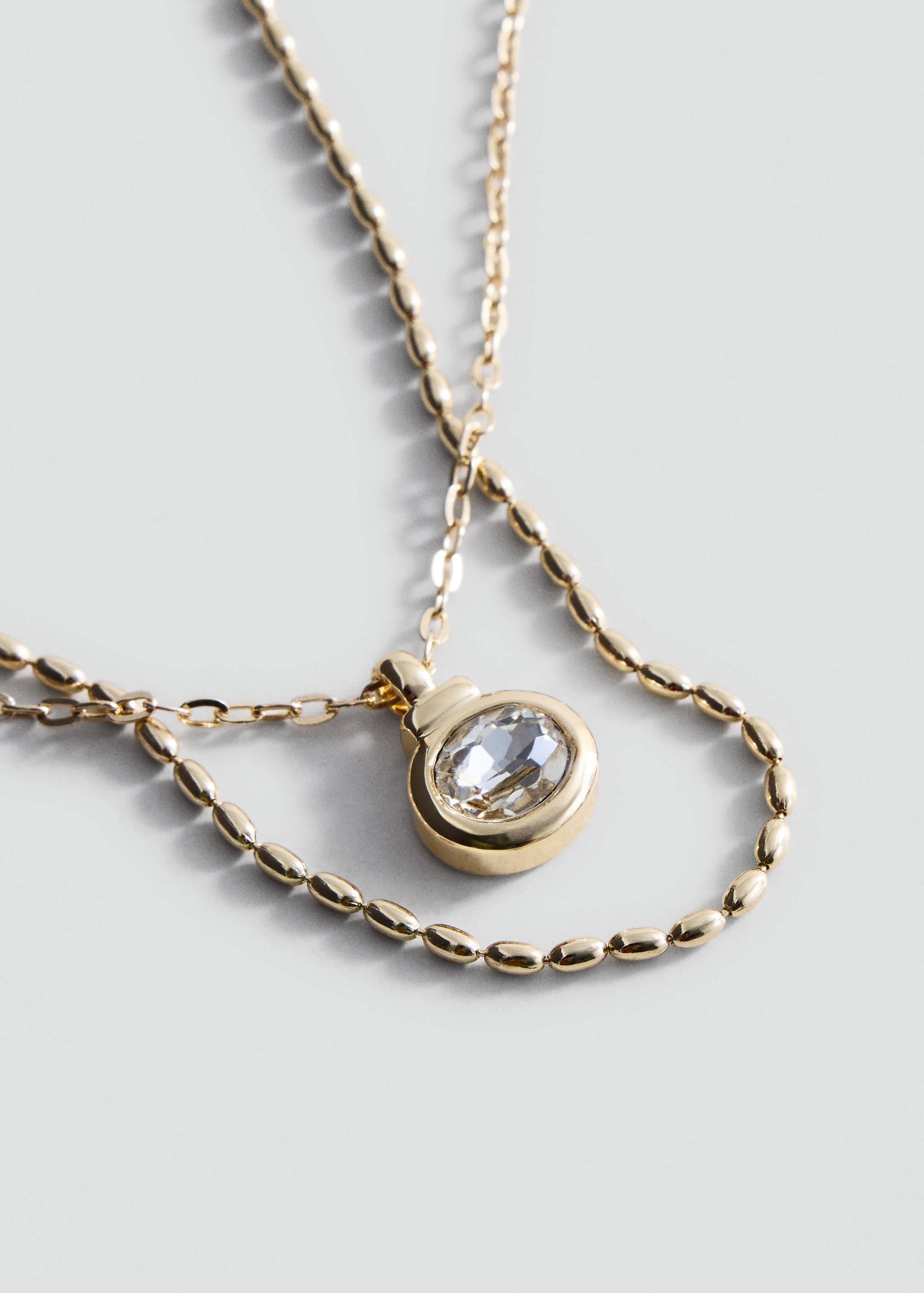 Mixed double necklace - Medium plane