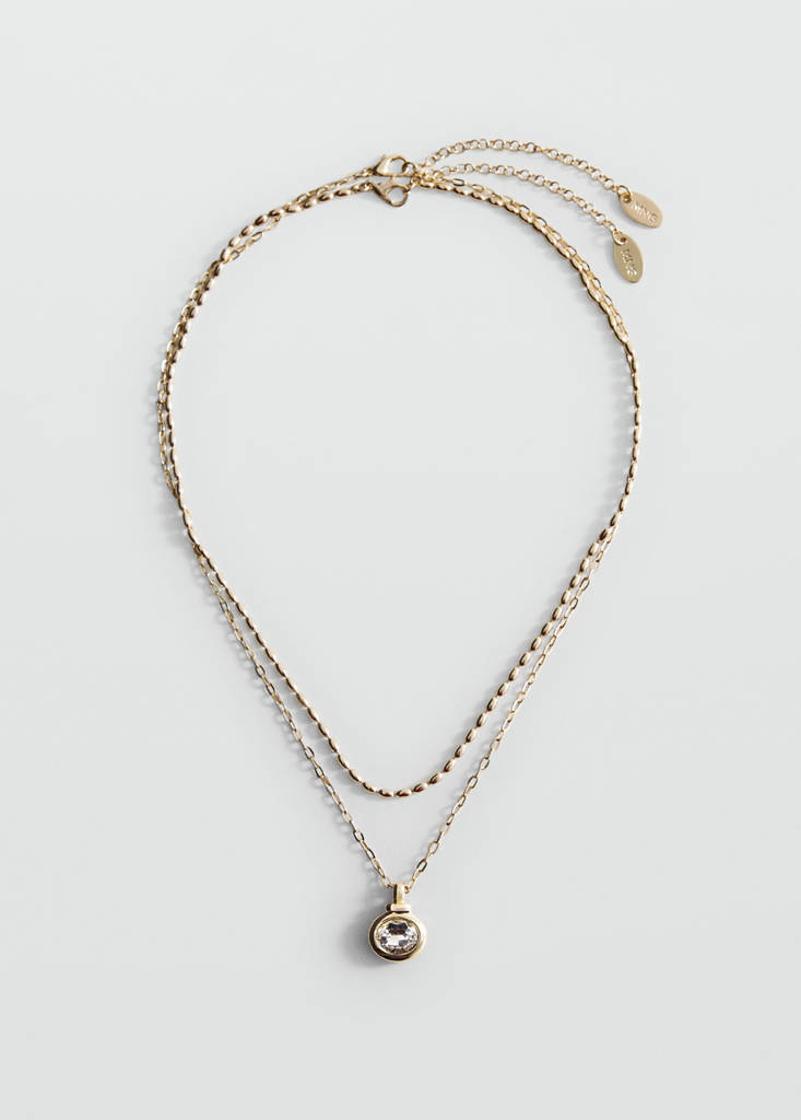 Mixed double necklace — Gold