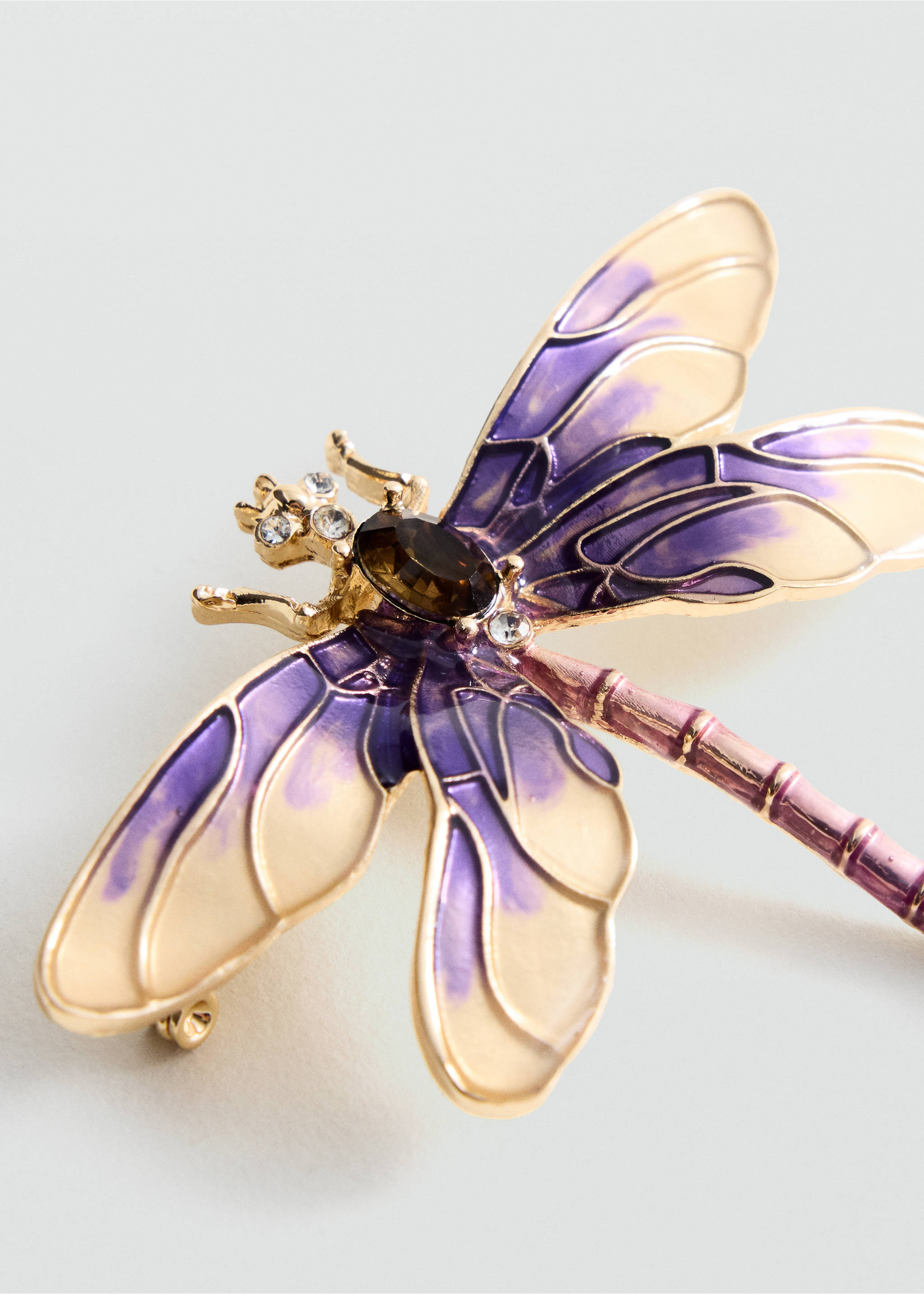 Dragonfly brooch - Details of the article 1, Gold. Ref: 37086006-00.