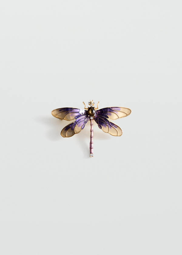 Dragonfly brooch — Gold