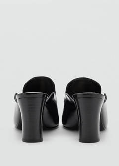 Patent leather high-heeled shoe — Black 6