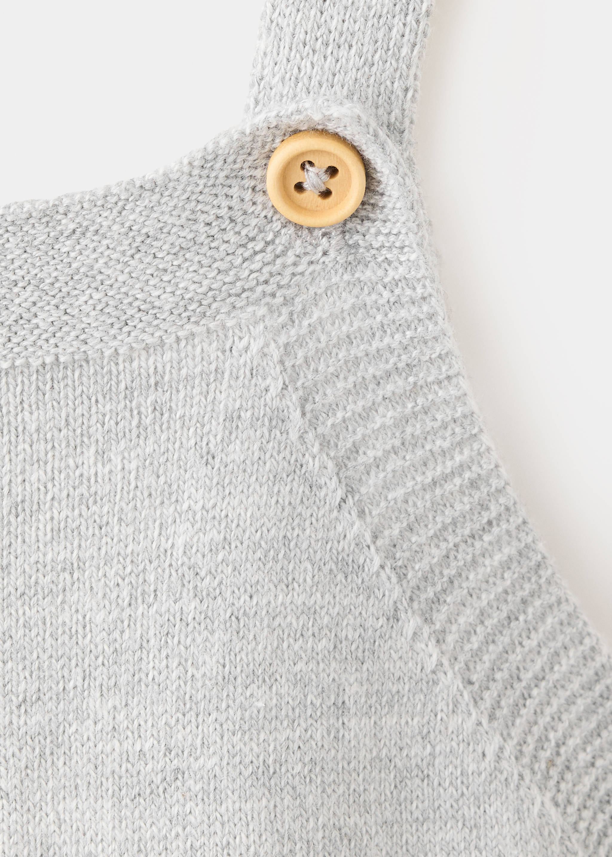 Long knit dungarees with pockets - Details of the article 8