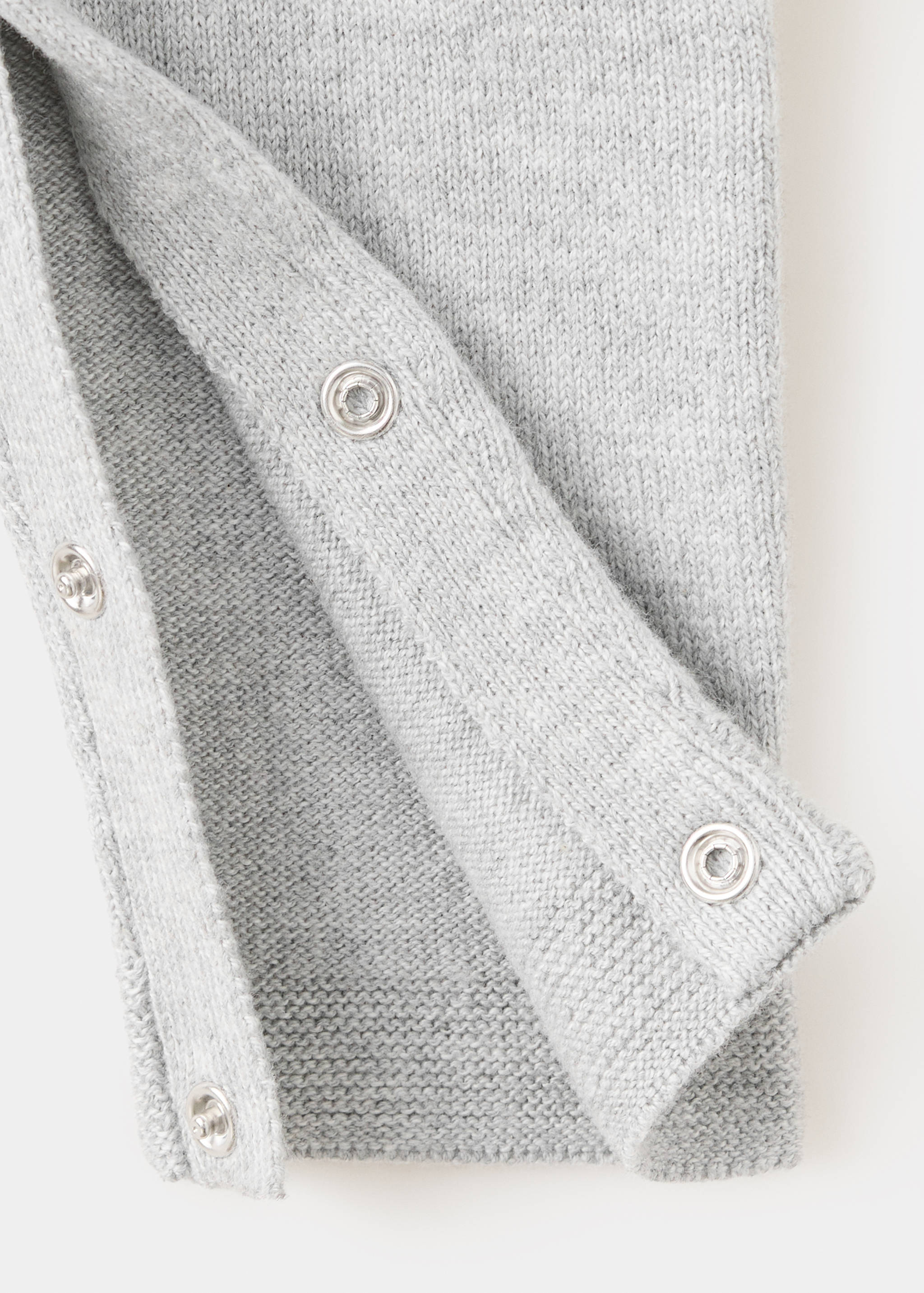 Long knit dungarees with pockets - Details of the article 0