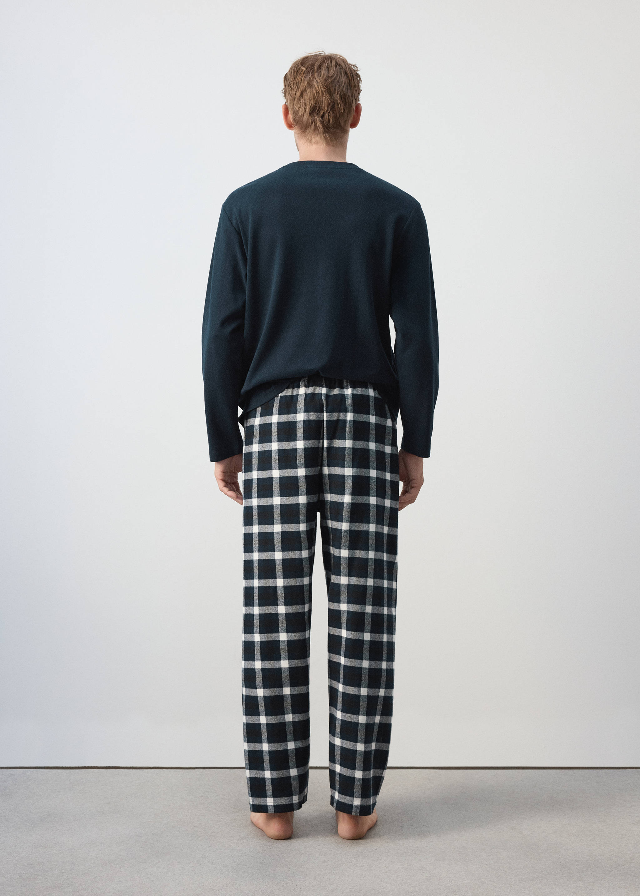 Check cotton pyjama pack - Reverse of the article