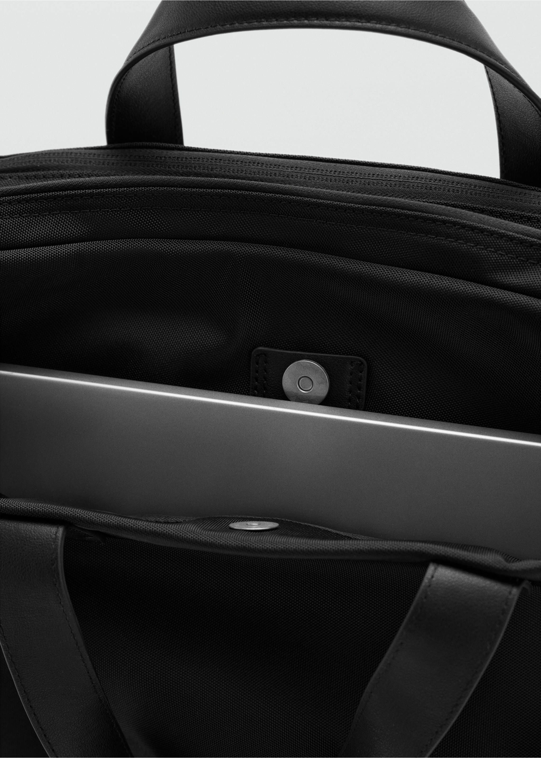 Handbag briefcas - Details of the article 3, Black. Ref: 37086326-00.