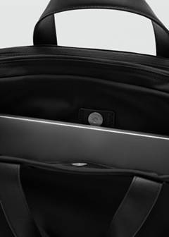 Detachable strap tote bag — Black 5