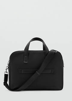 Detachable strap tote bag — Black 1
