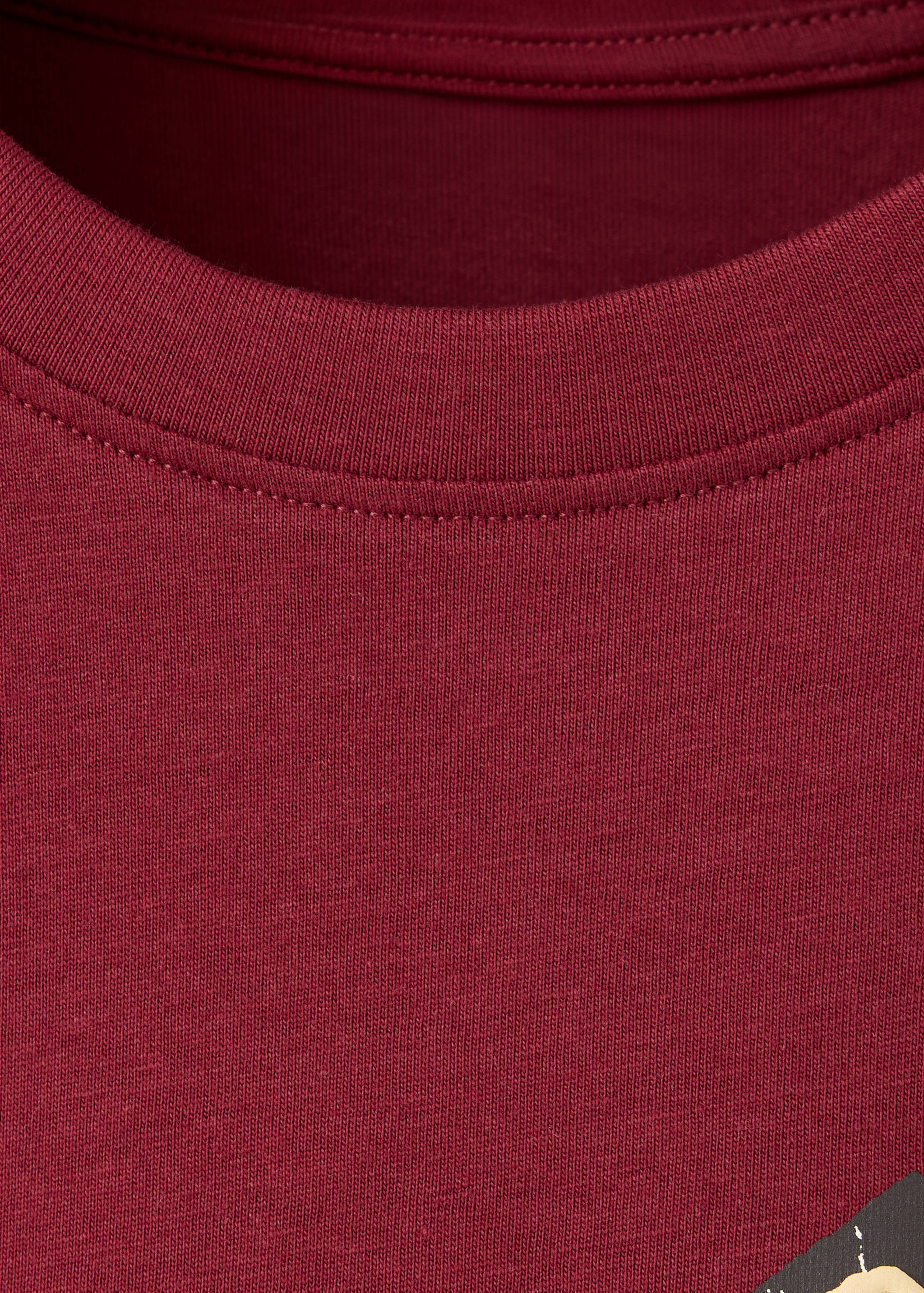 Cotton T-shirt with printed text - Details of the article 0