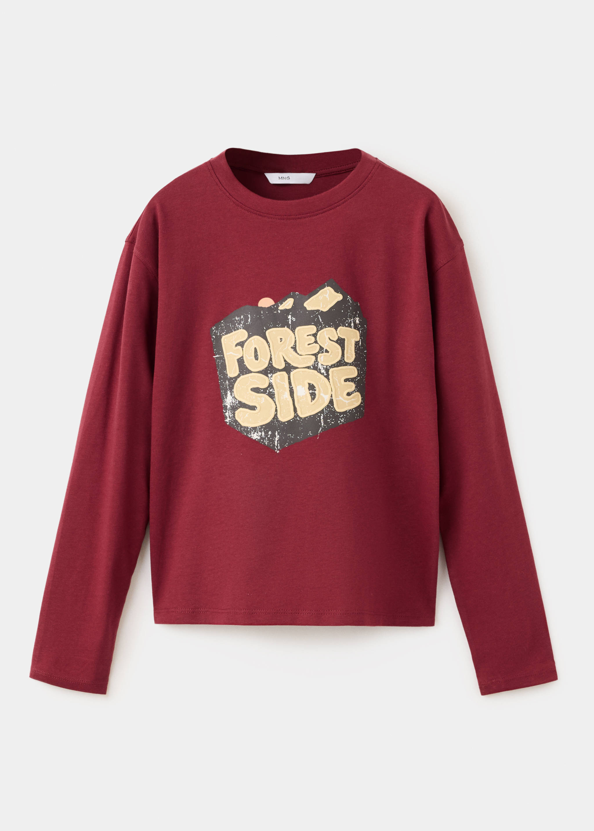 Cotton T-shirt with printed text - Article without model