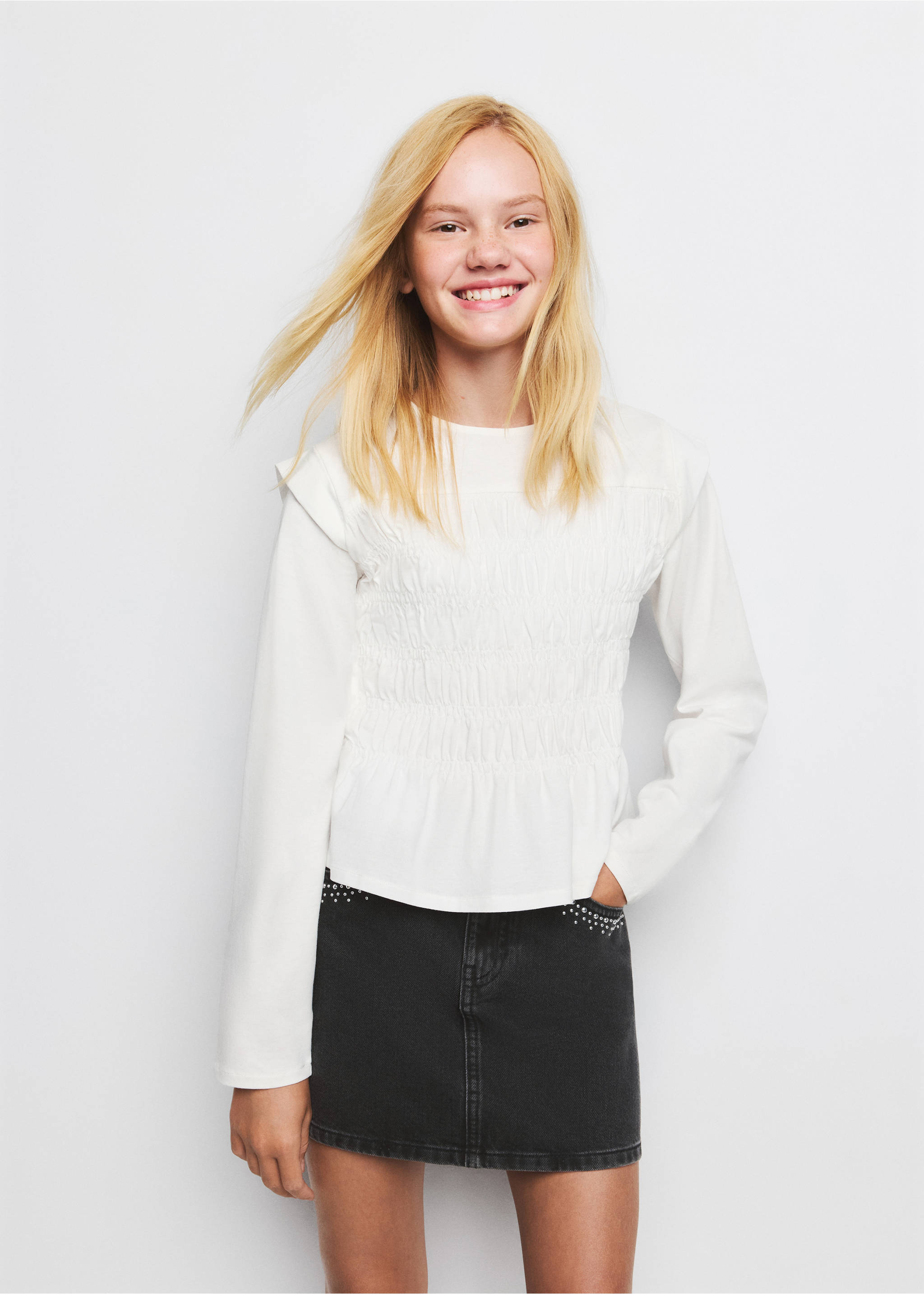 Fitted honeycomb T-shirt - Medium plane, Off White. Ref: 37086330-00.