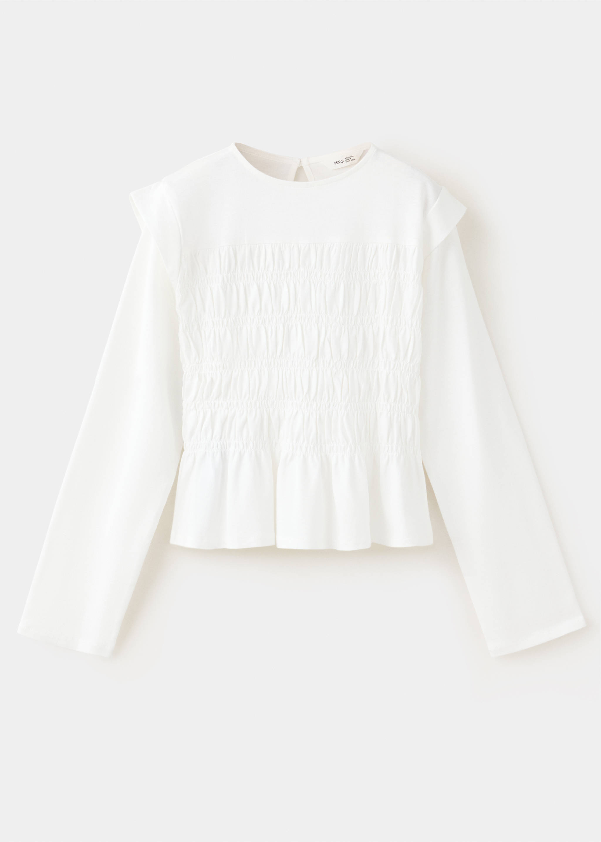 Fitted honeycomb T-shirt - Article without model, Off White. Ref: 37086330-00.
