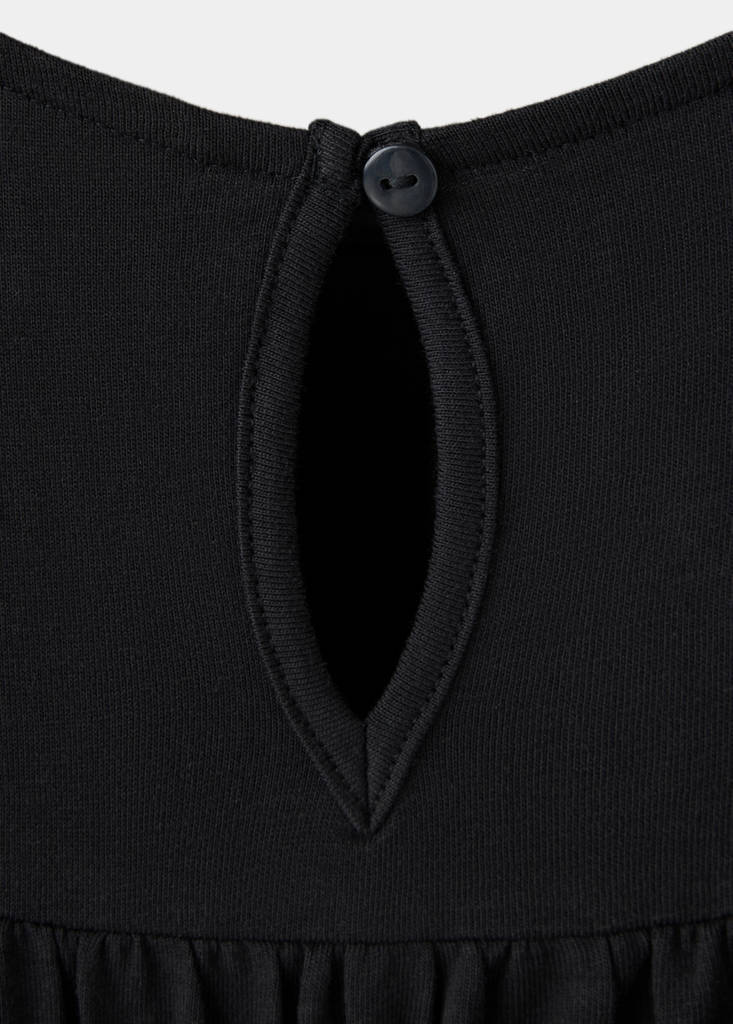 Fitted honeycomb T-shirt — Black