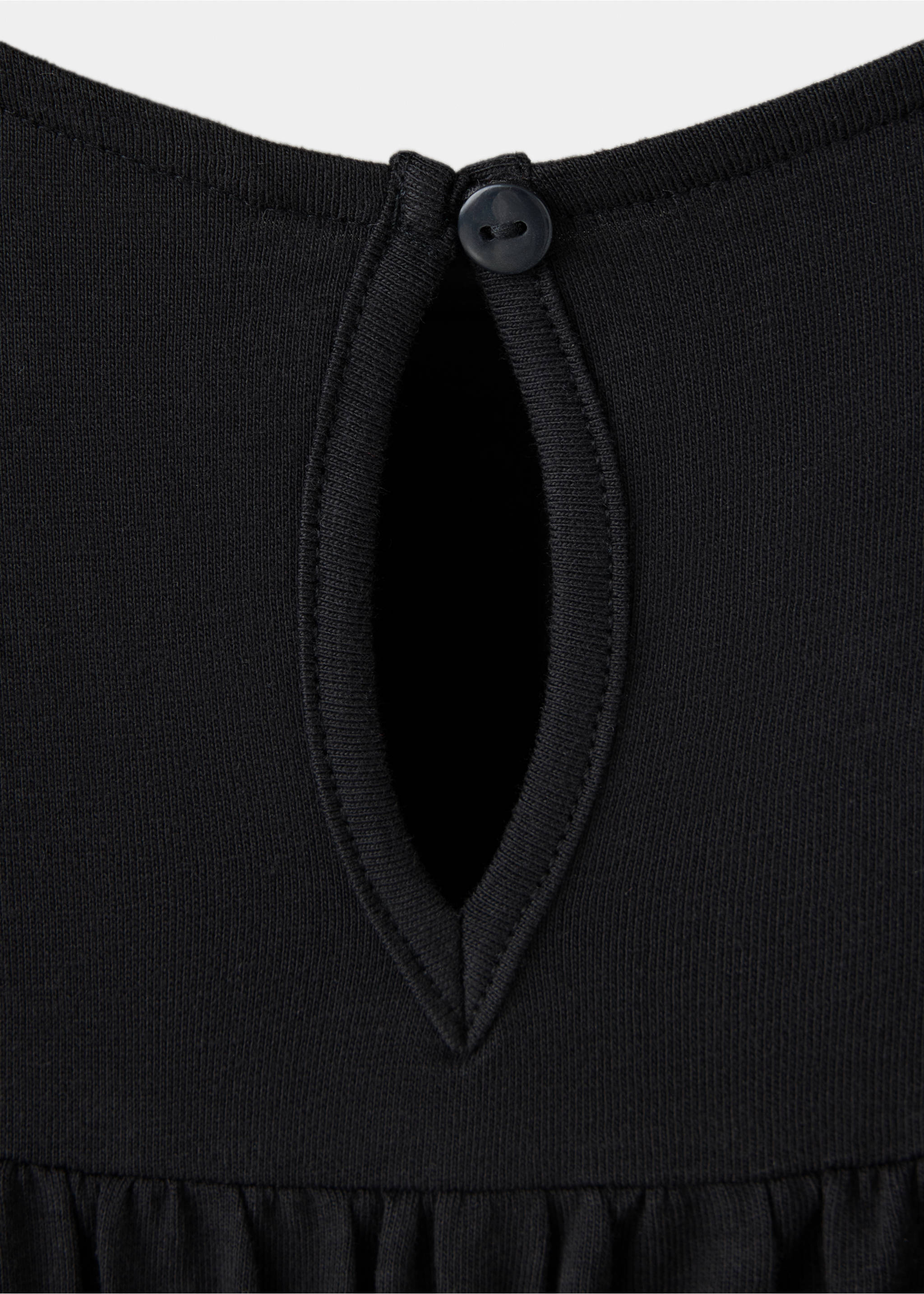 Fitted honeycomb T-shirt - Details of the article 8, Black. Ref: 37086330-00.