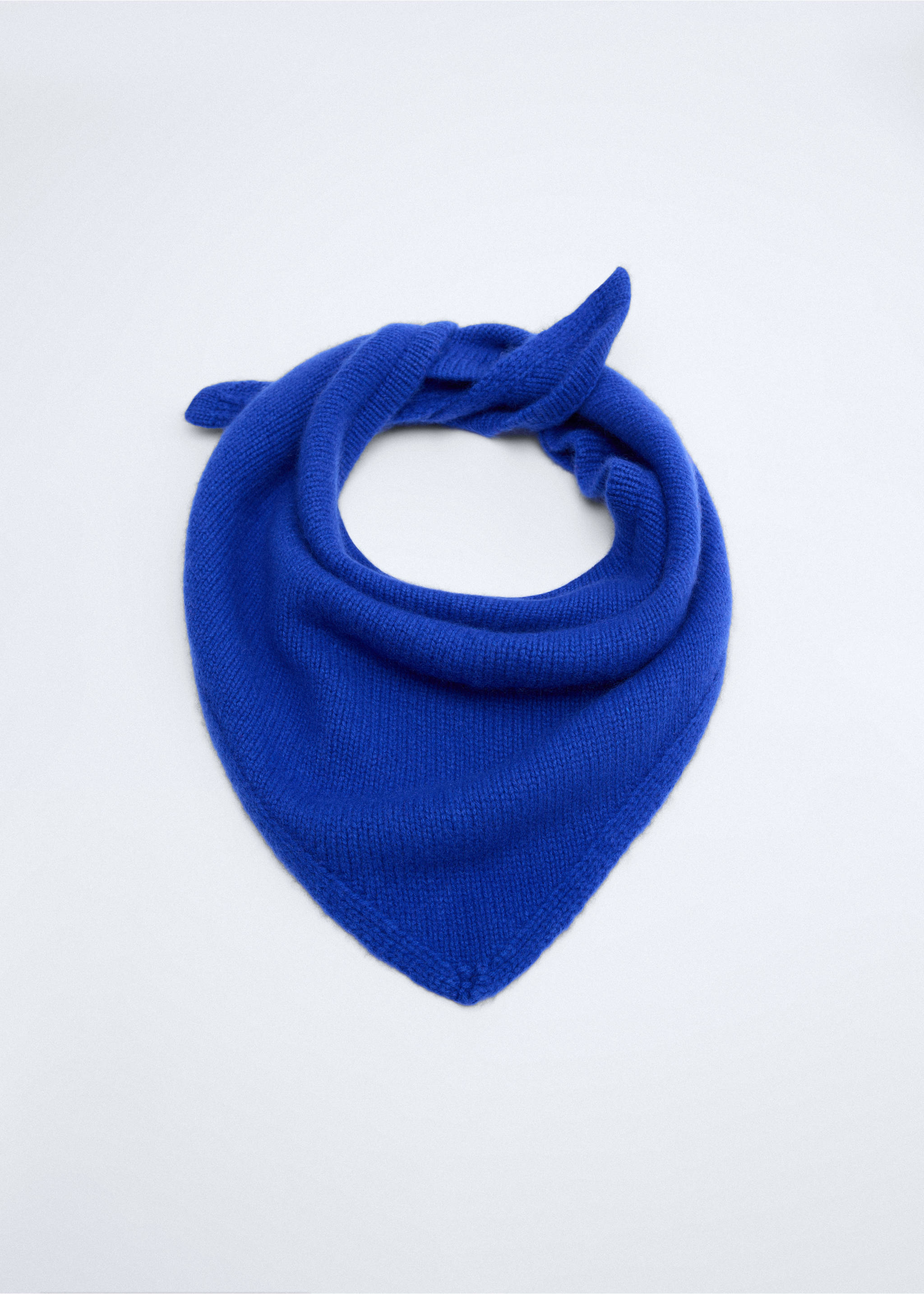 Pañuelo mezcla lana cashmere - Detalle del artículo 1, Azul. Ref: 37086332-00.
