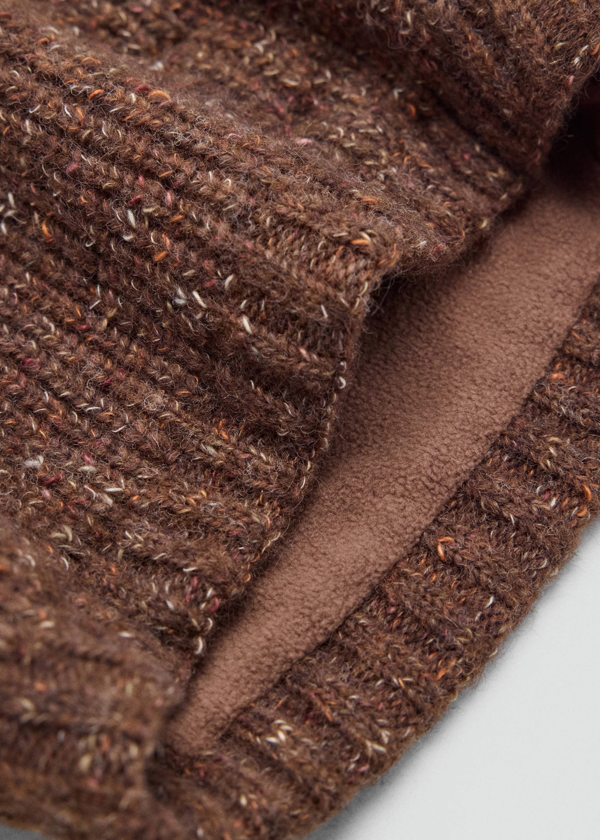 Flecked knit scarf - Medium plane