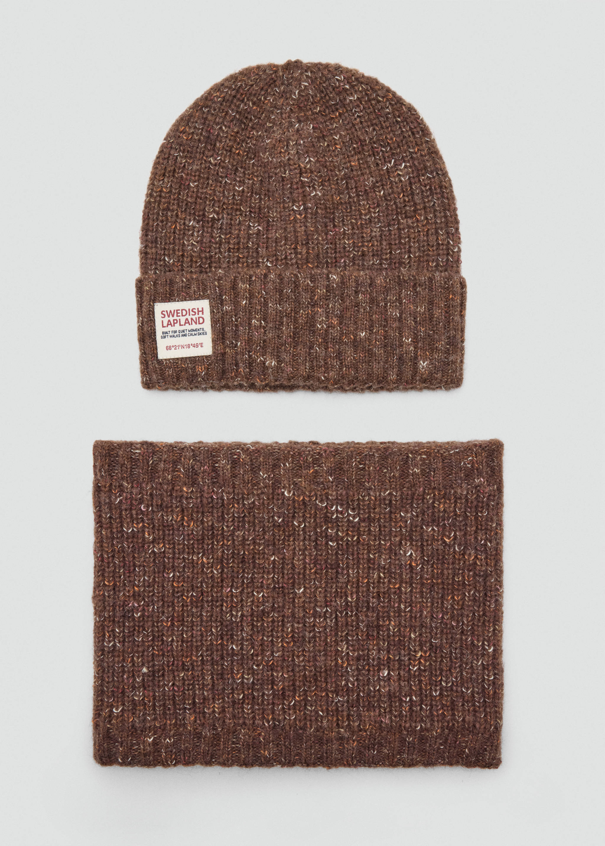 Flecked knit scarf - Details of the article 2
