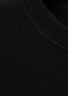 100% cashmere round-neck sweater — Black 5