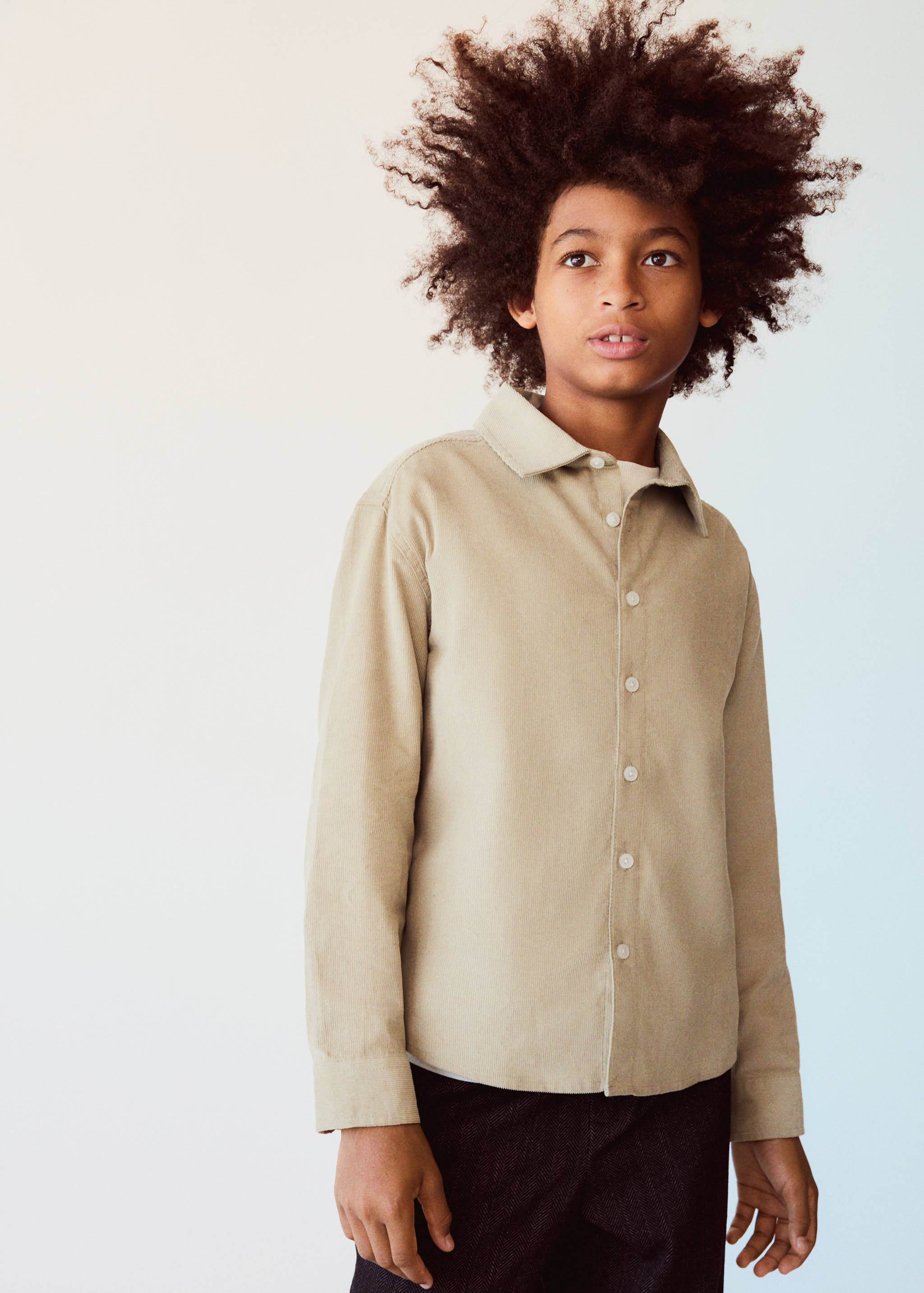 100% cotton corduroy shirt - General plane