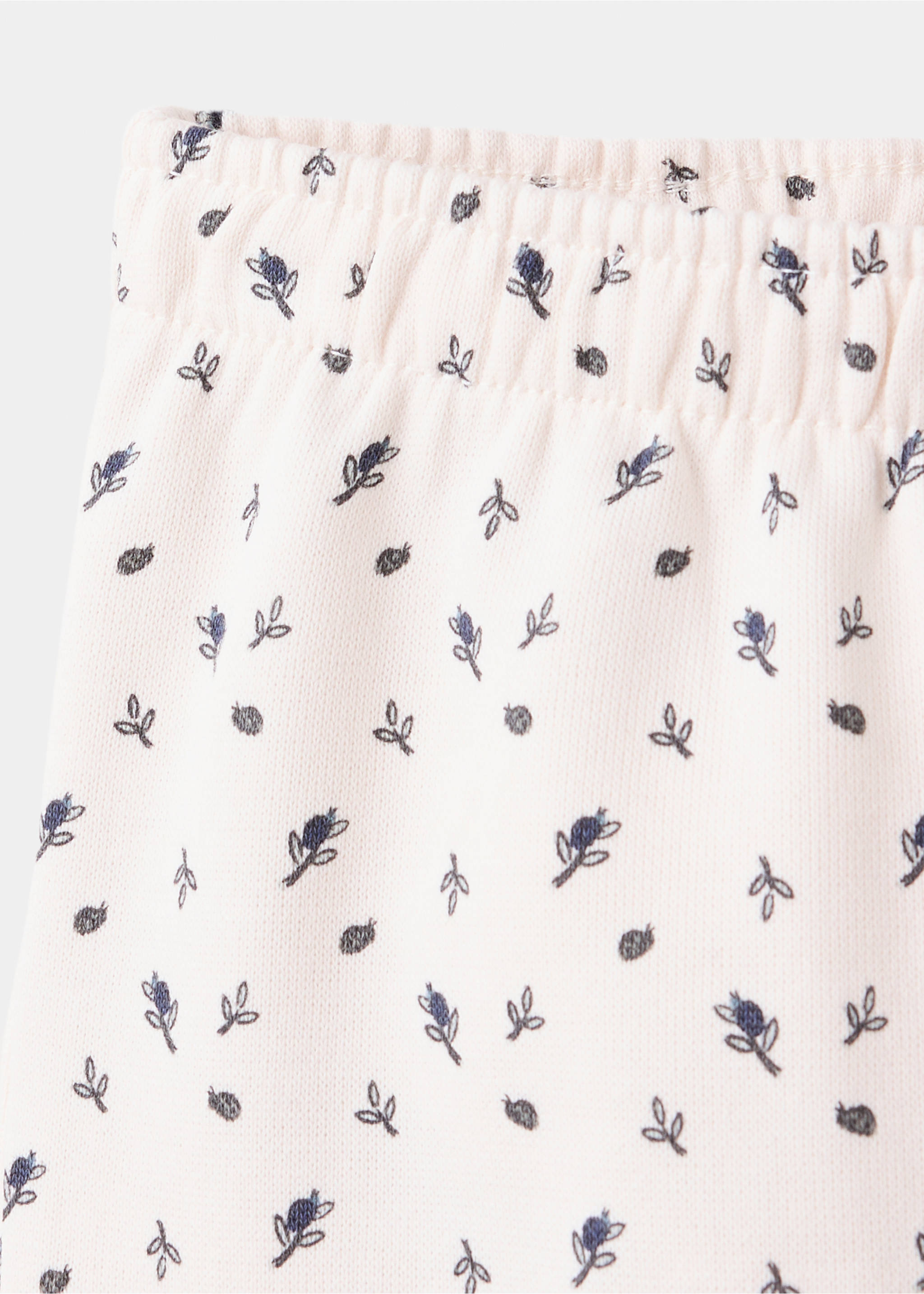 Floral print joggers - Details of the article 8, Ecru. Ref: 37086337-00.