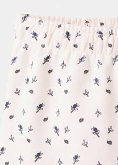 Floral print joggers — Ecru 2
