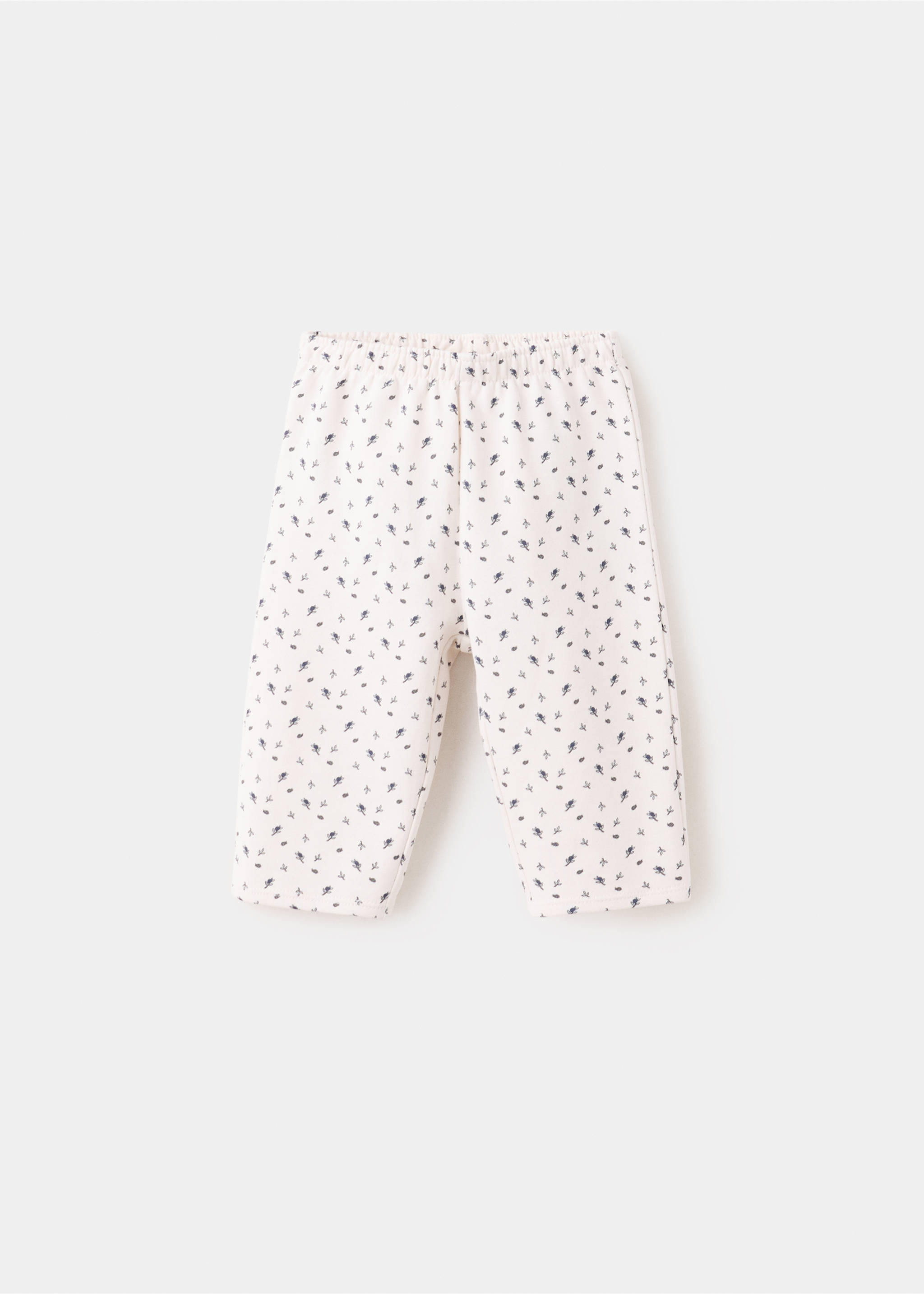 Floral print joggers - Article without model, Ecru. Ref: 37086337-00.
