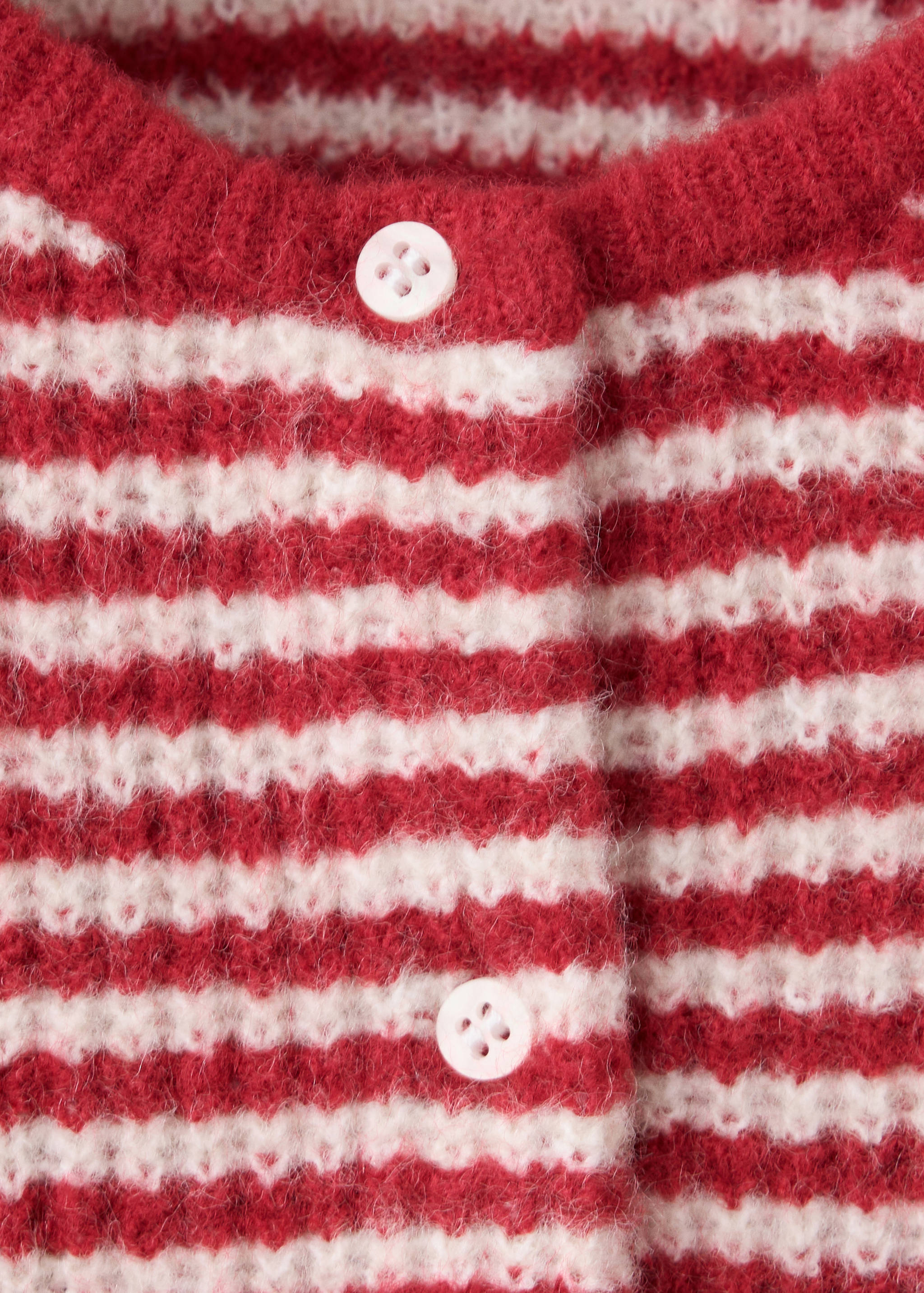 Cardigan de malha às riscas - Pormenor do artigo 8