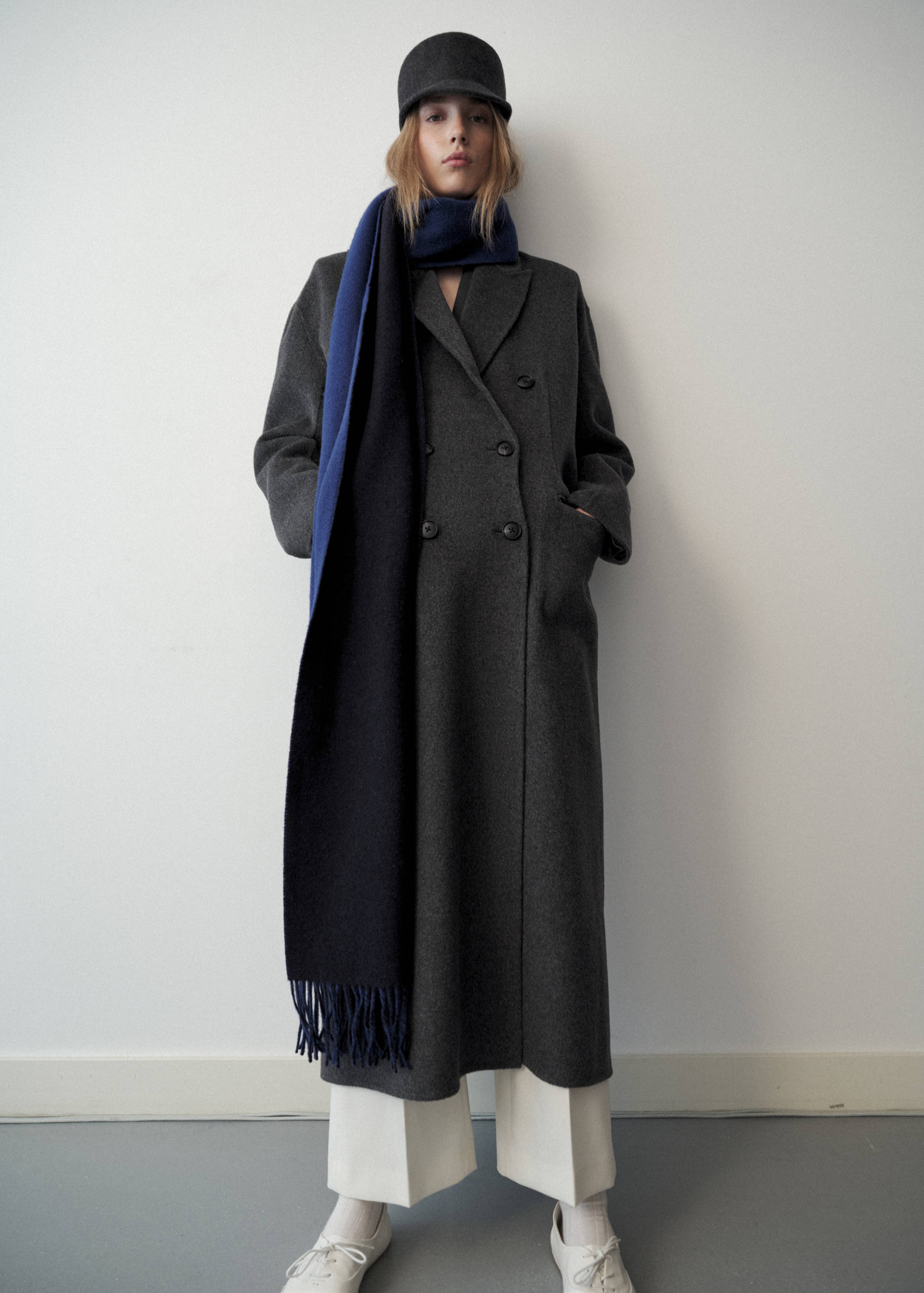 Manteau long en laine - Plan général