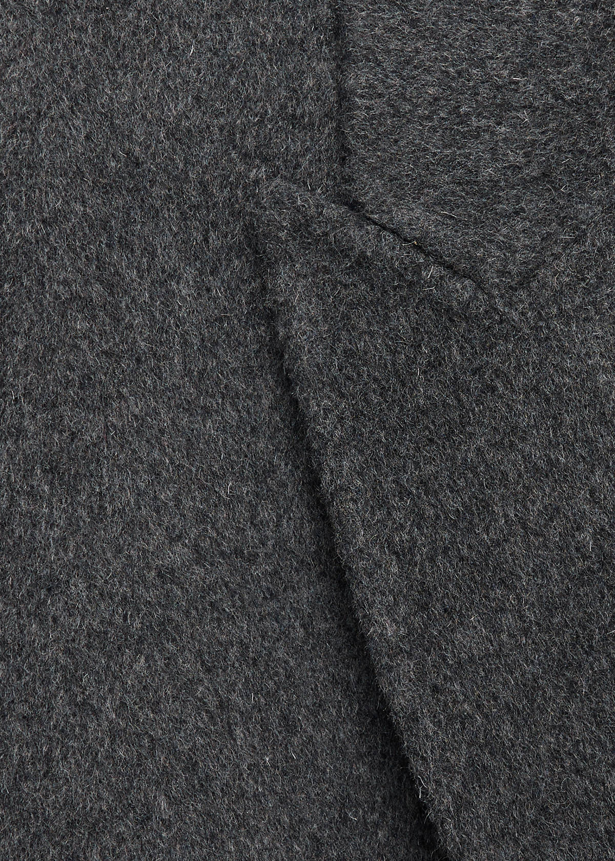 Double-breasted wool coat — Grey