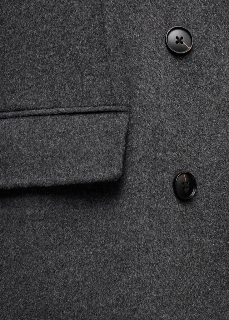 Long wool coat — Grey