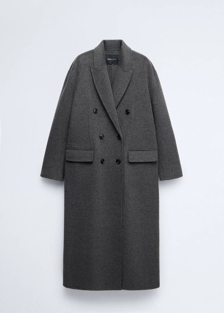 Long wool coat — Grey