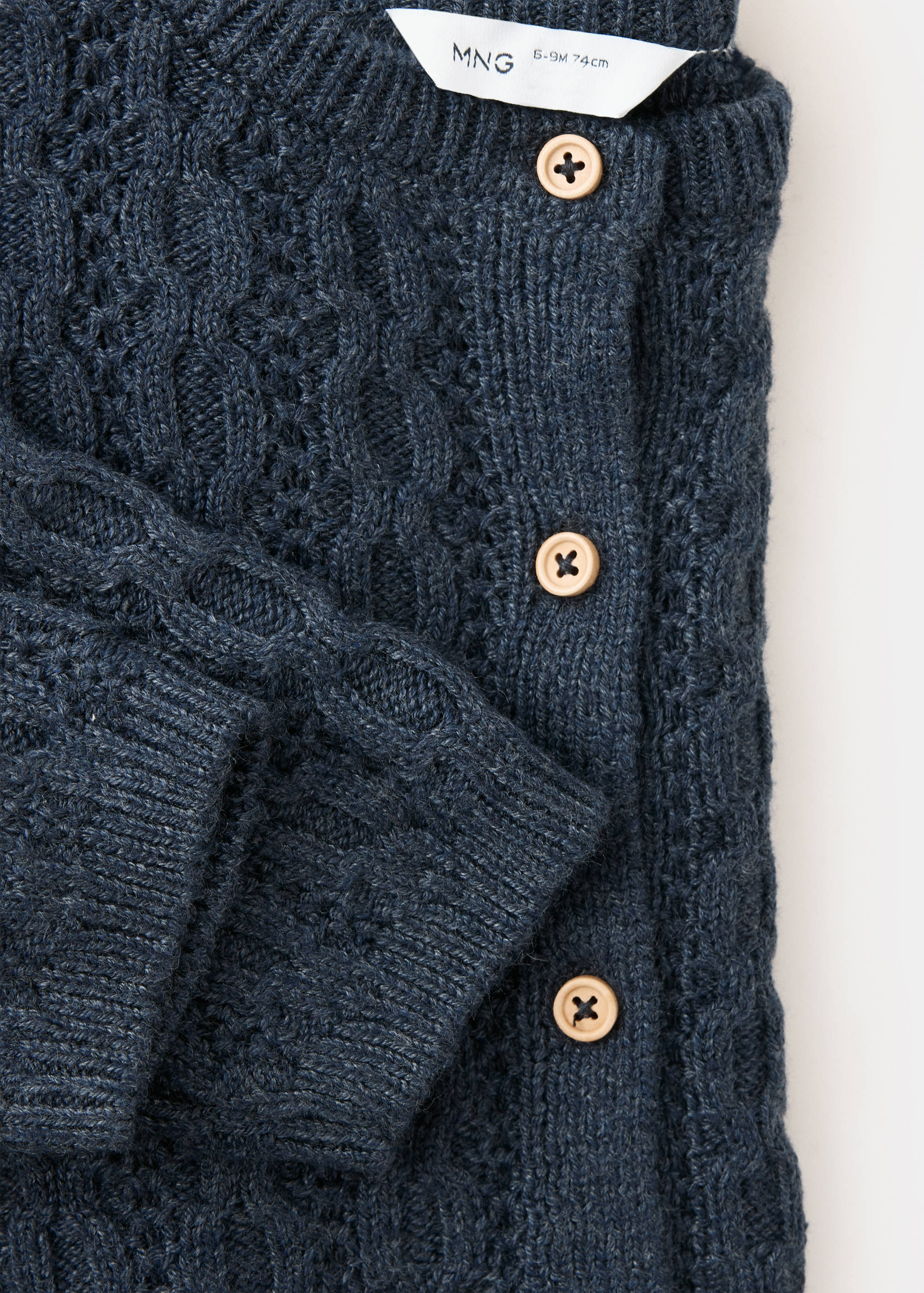 Knitted braided cardigan - Details of the article 8