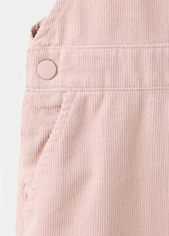 Long corduroy jumpsuit — Pink 7