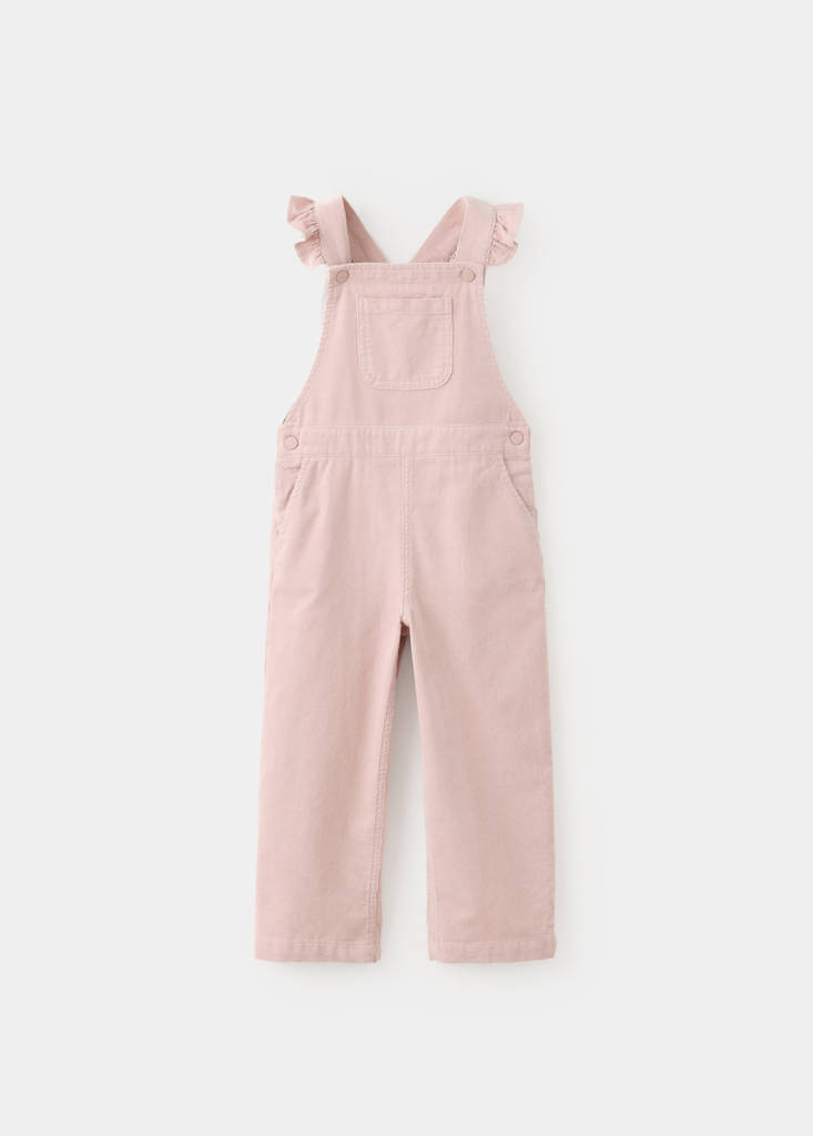 Long corduroy jumpsuit — Pink