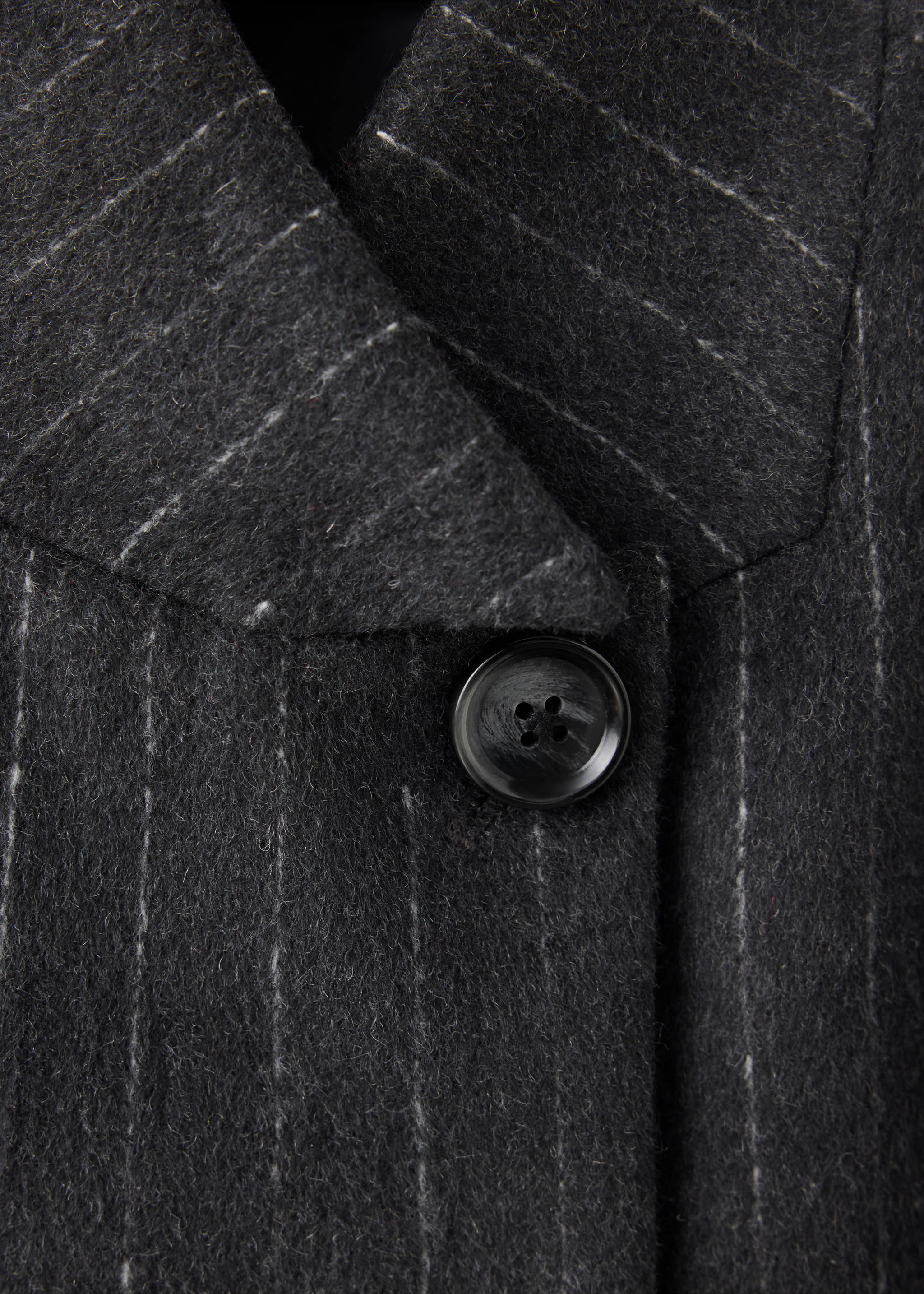 Blazer lana cuello subido - Detalle del artículo 8, Gris. Ref: 37086354-00.
