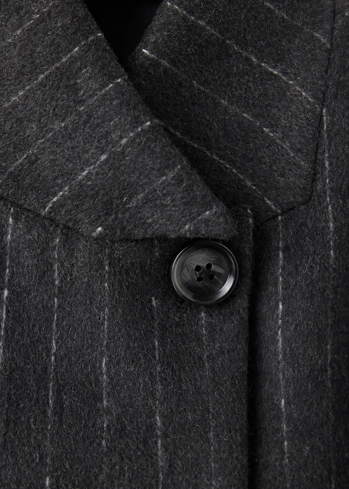 Wool blazer with a high collar — Grey