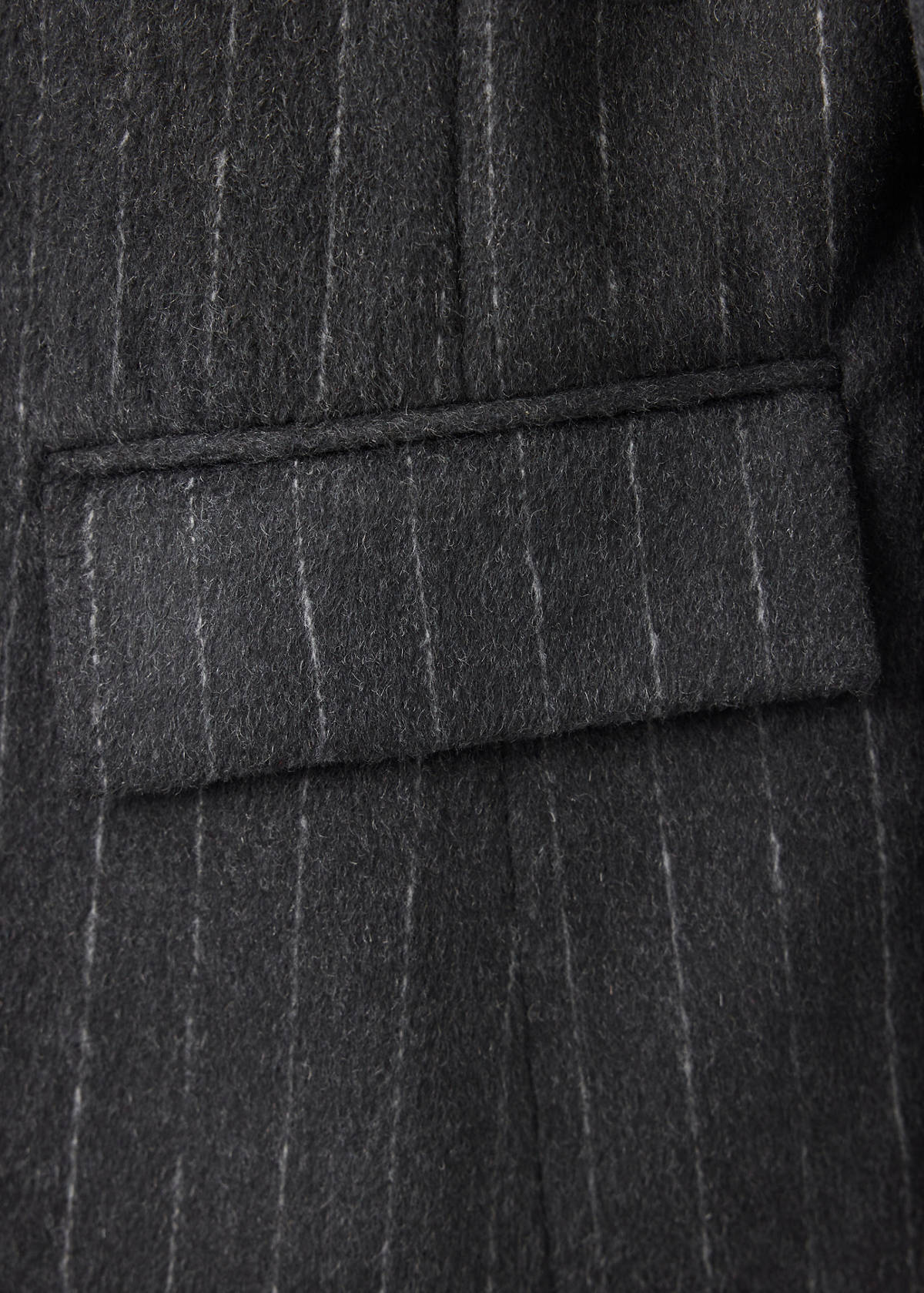 Wool blazer with a high collar — Grey