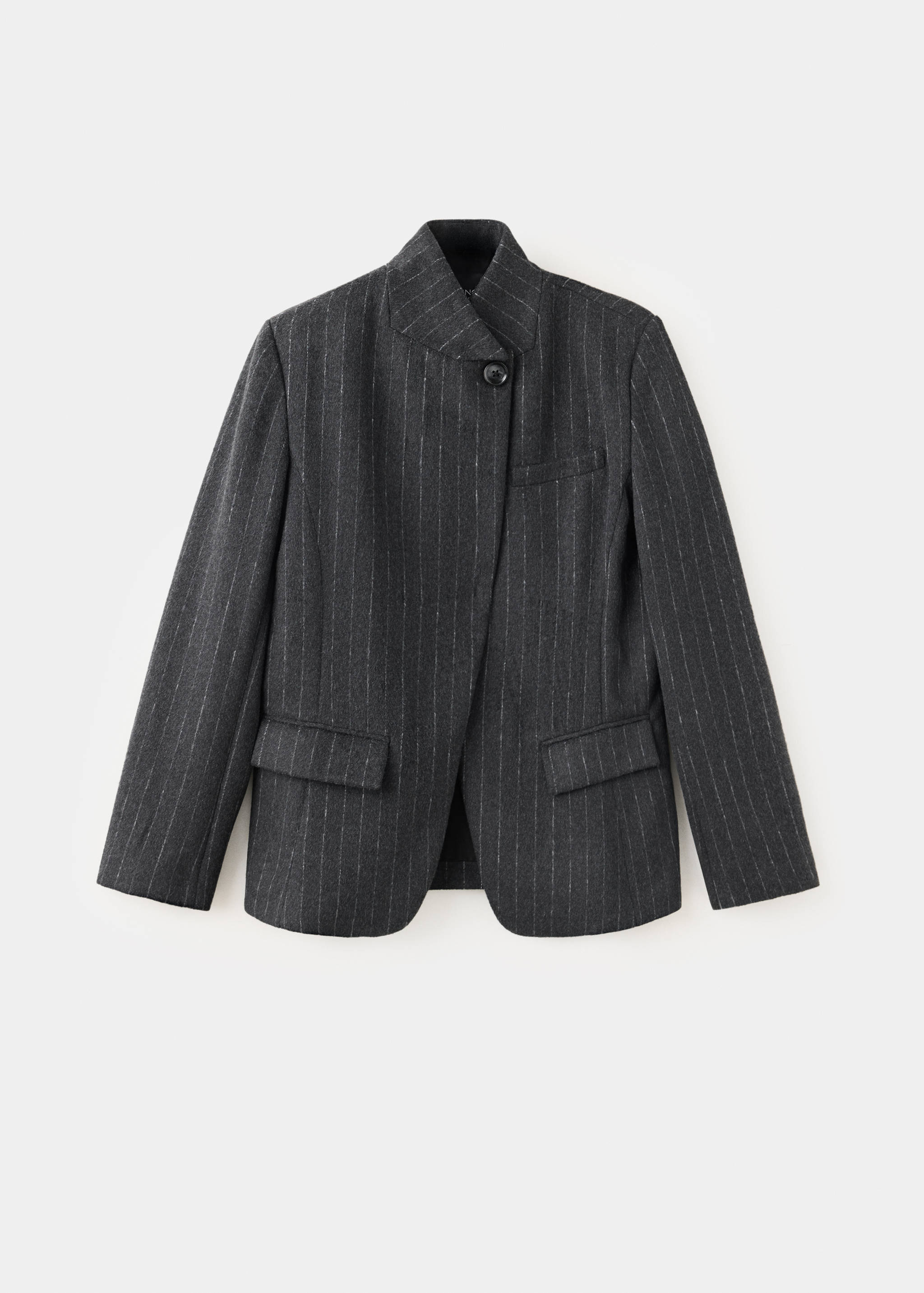 Wool blazer with a high collar - Article without model