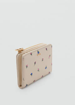 Floral print metallic coin purse — Off White 2