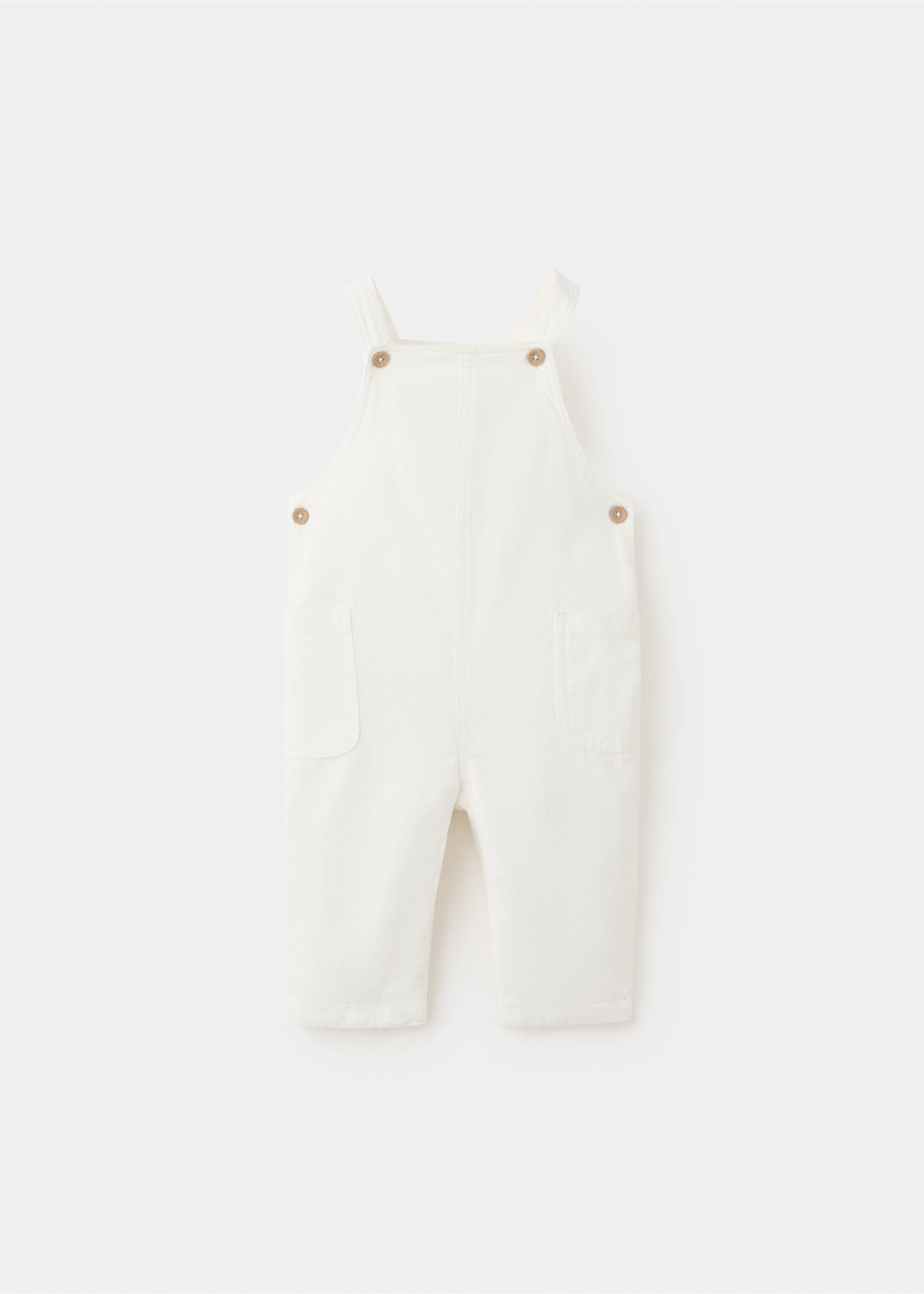 Long corduroy jumpsuit - Article without model, Off White. Ref: 37086359-00.
