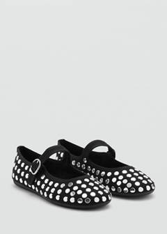 Studded ballet flats — Black 2