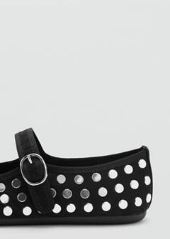 Studded ballet flats — Black 3