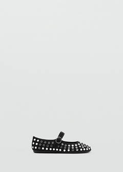 Studded ballet flats — Black 1