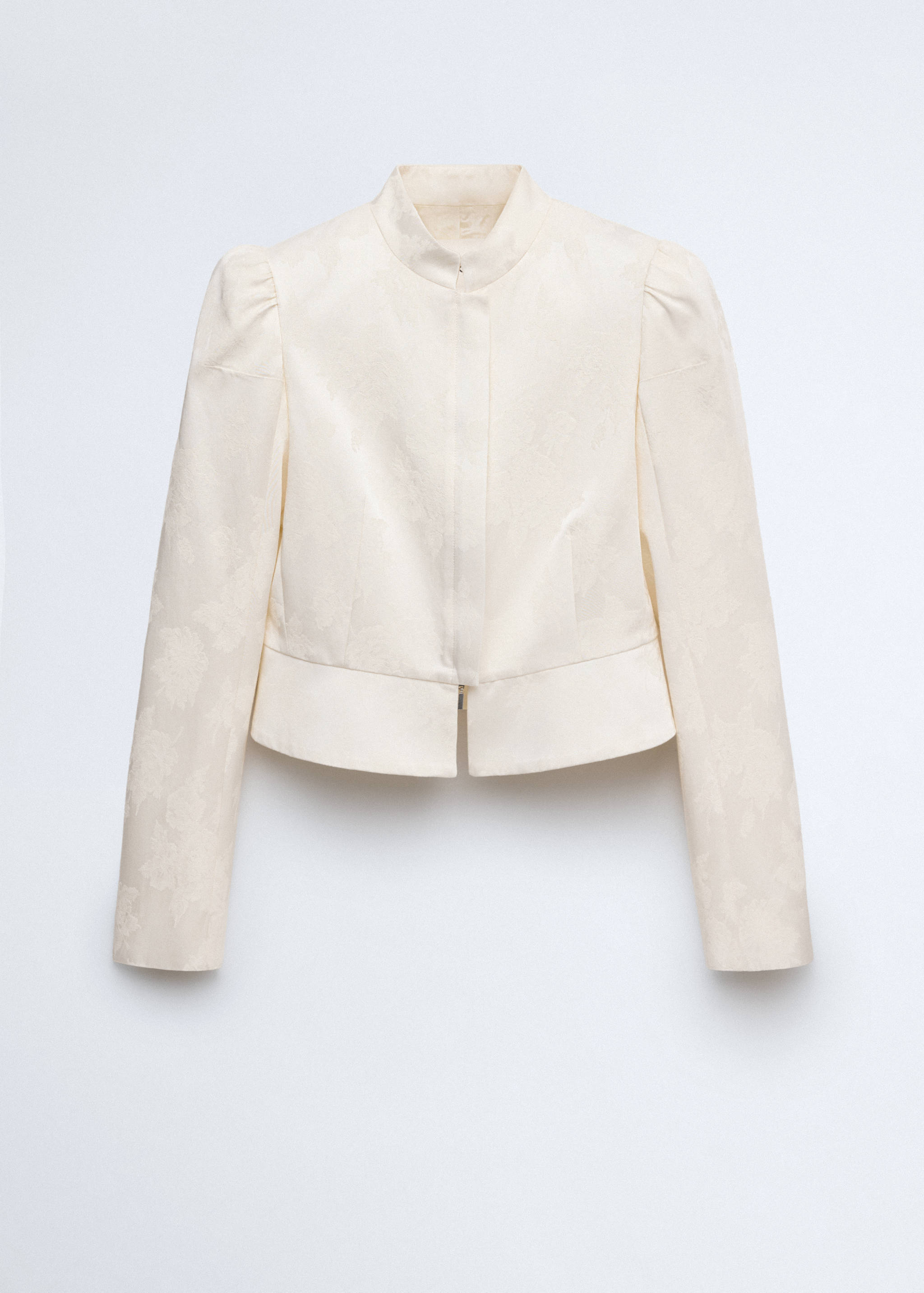 Jacquard jacket with stand collar - Article without model
