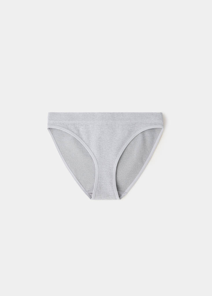 Zestaw 2 prążkowanych majtek złamana biel - Teen - XS - MANGO TEEN