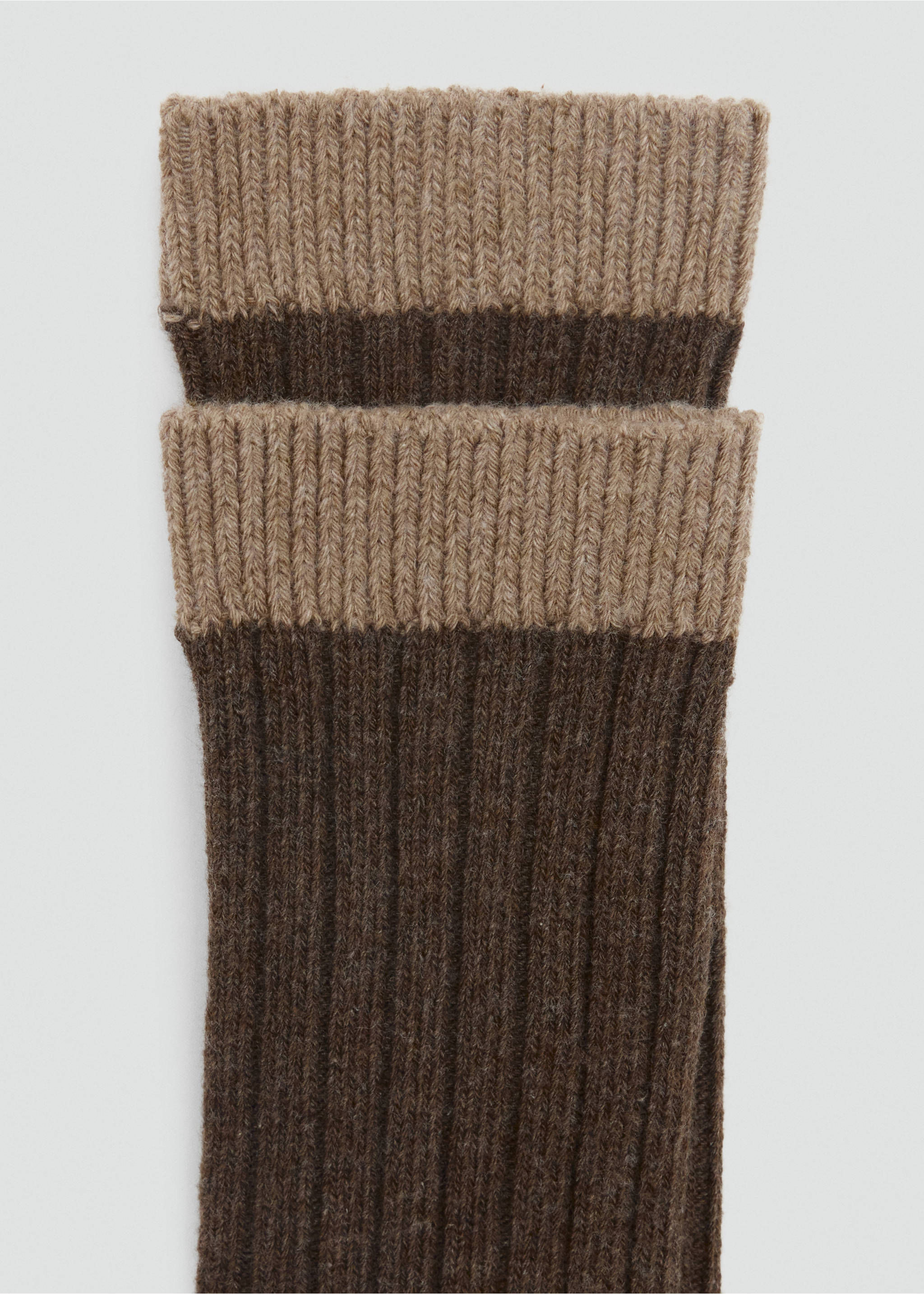 SOCKS DOUBLE - Détail de l'article 8, Marron. Ref: 37086369-00.